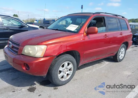 2003 Toyota Highlander from USA, damaged, VIN JTEGD21A830066334